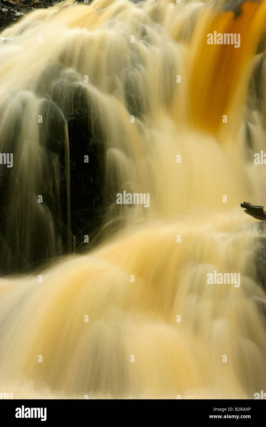 Peterson Falls Montreal River Hurley Wisconsin USA Stock Photo Alamy