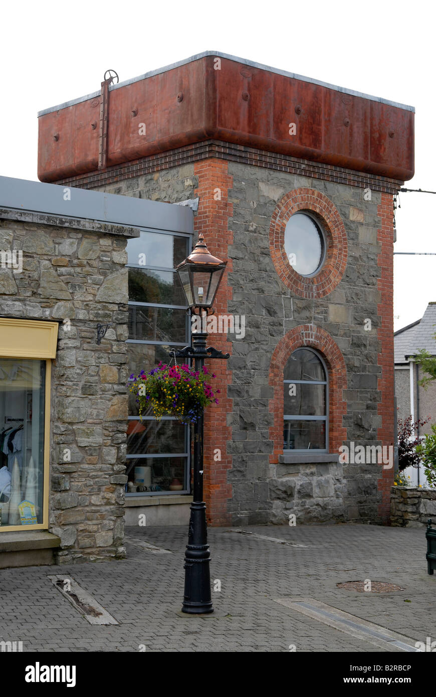 The restored Clifden Station House Watertower Stock Photo