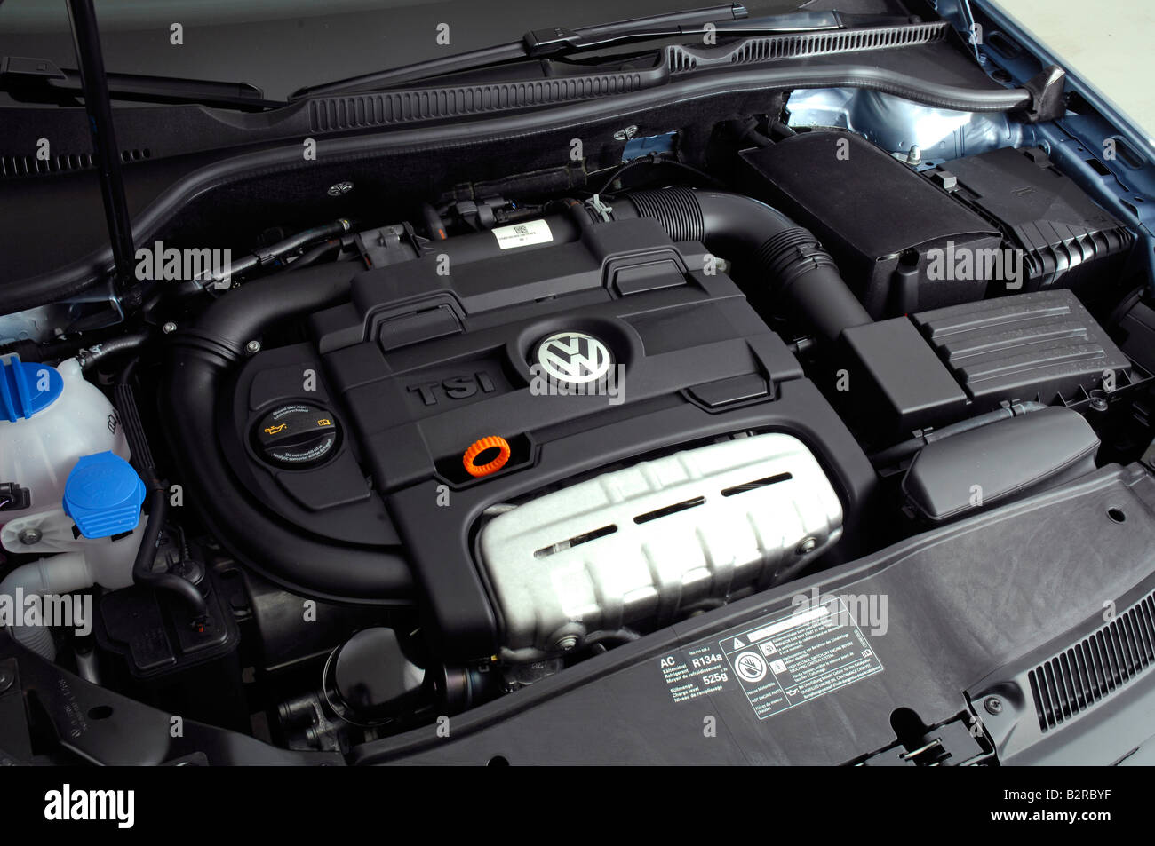 2008 Volkswagen Golf mk VI engine Stock Photo