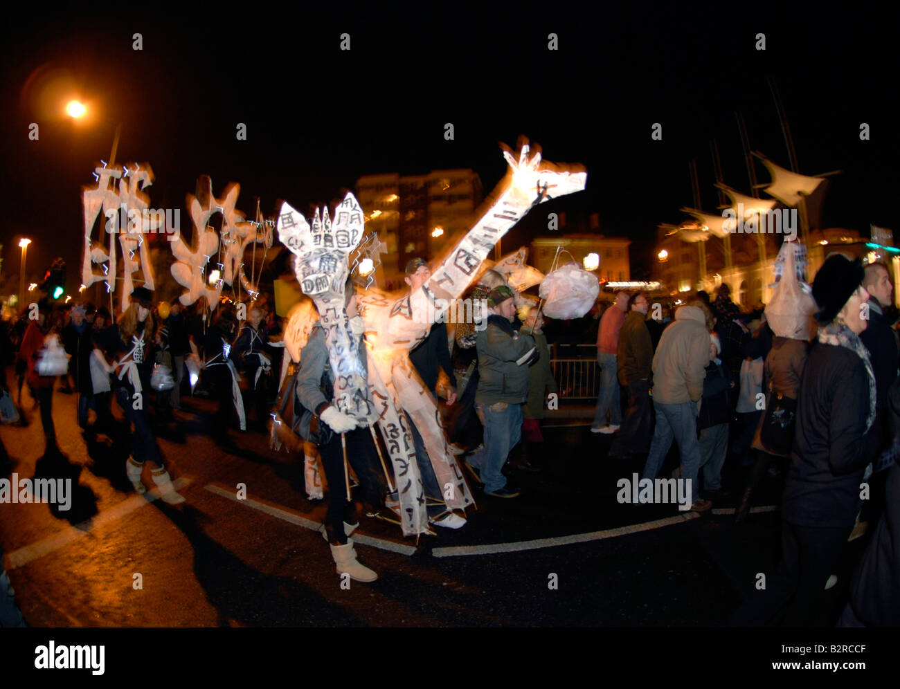 The Burning the Clocks Parade celebrating the Winter Solstice and the