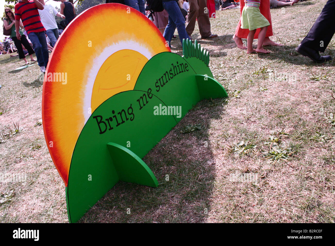 A cardboard cutout taken at a festival in Regents Park London Stock