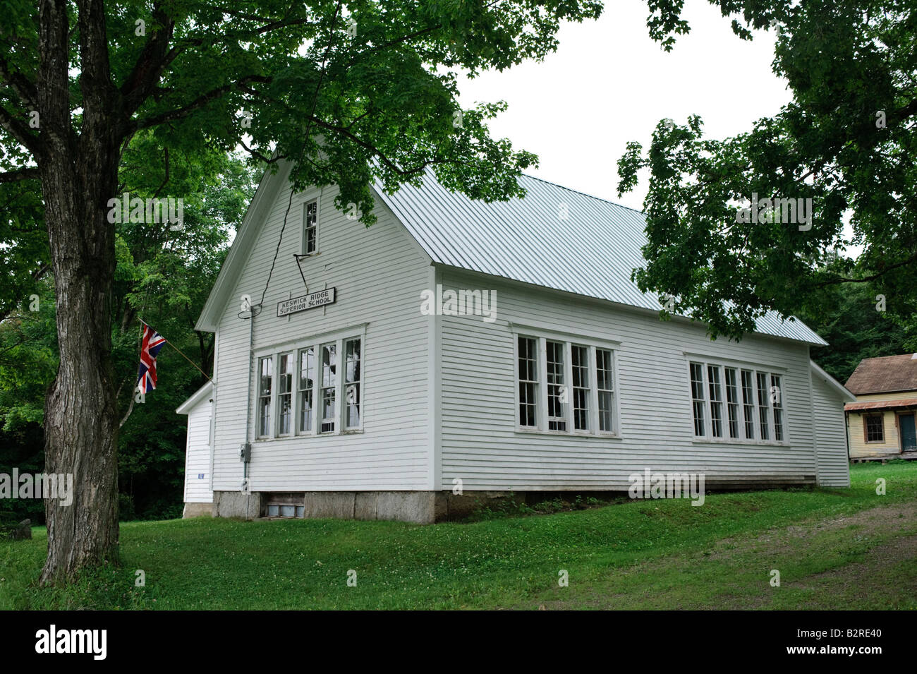 One room school house on Keswick Ridge New Brunswick in July Stock Photo