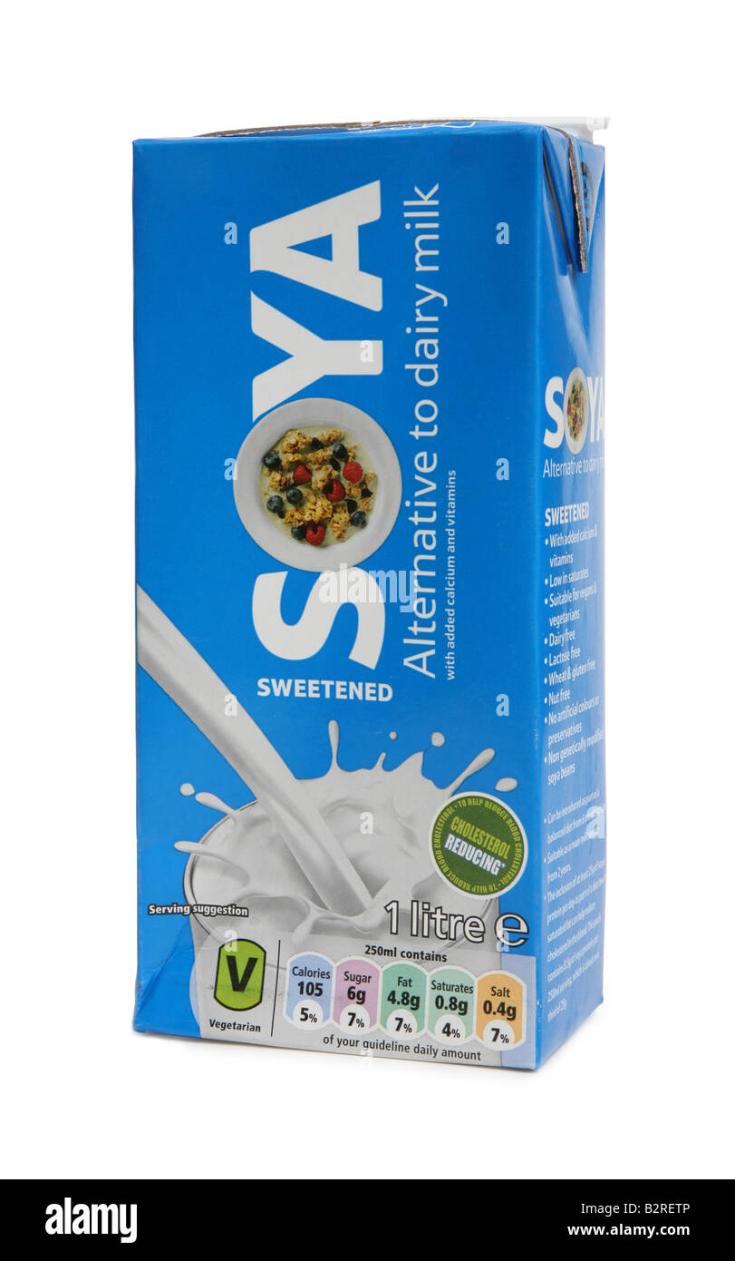 Download Soya Milk Carton Stock Photo Alamy PSD Mockup Templates