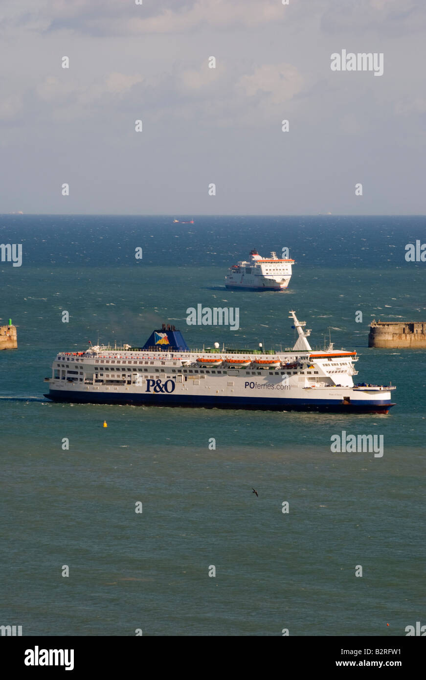 Europe UK england kent dover ferry port Stock Photo