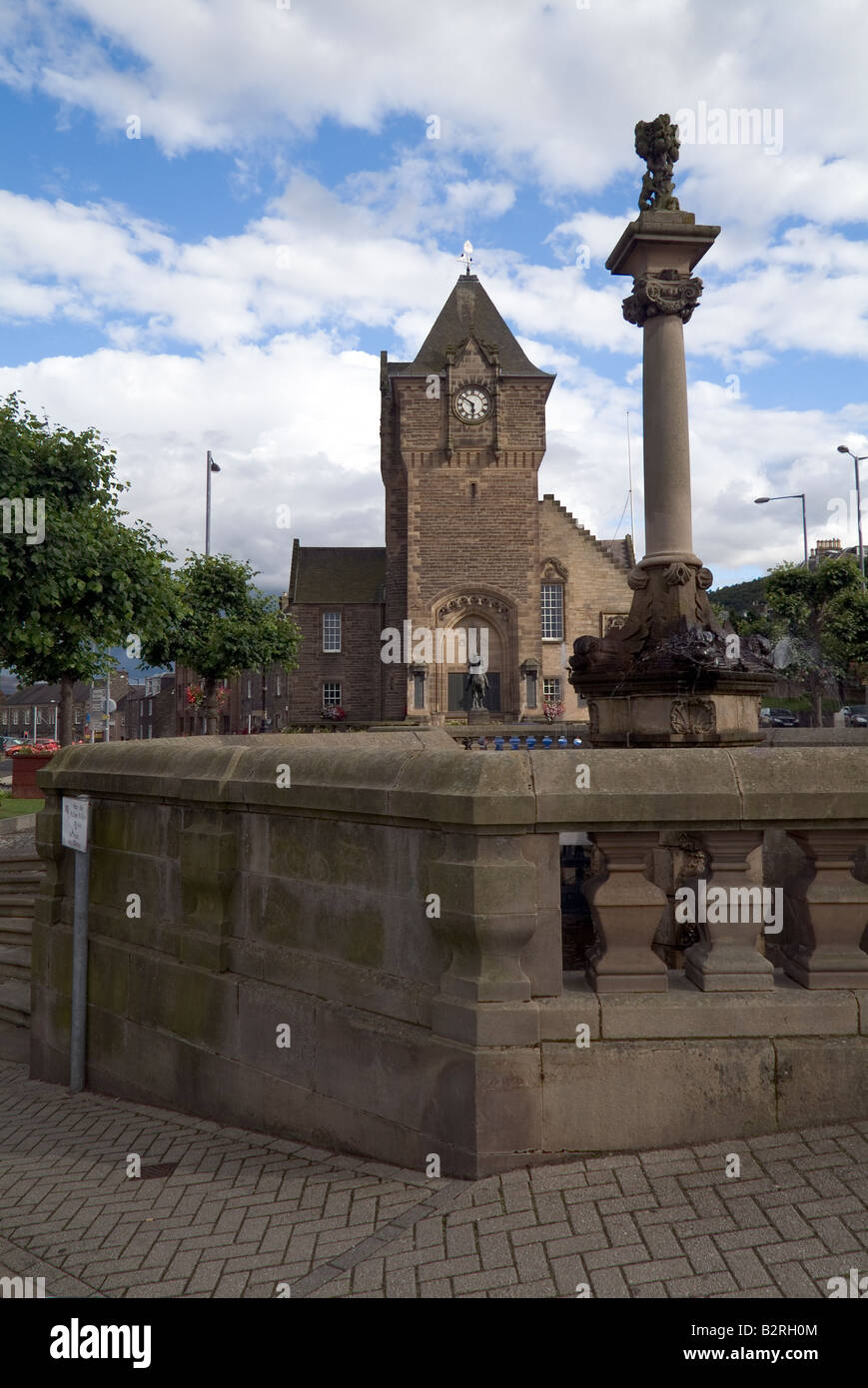 Galashiels Burgh Chambers, Galashiels, Scottish Botders, UK Stock Photo