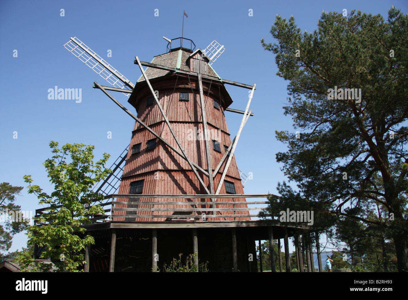 Uto Windmill Sweden Stock Photo
