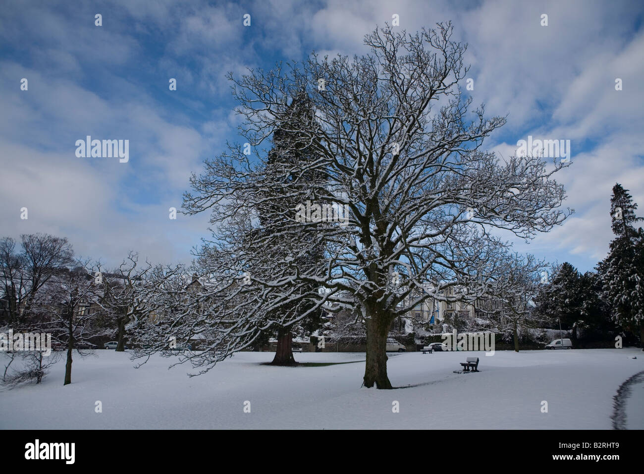 Winter on Kendal Green in Cumbria Stock Photo Alamy