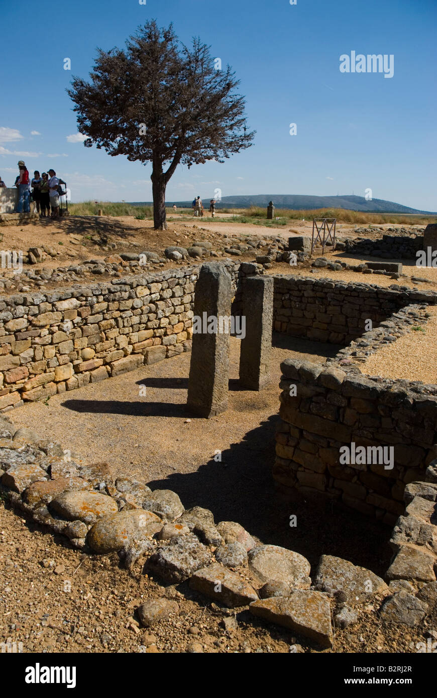 Implivium in Ruins of NUMANTIA near Garray SORIA PROVINCE Castile and Leon region SPAIN Stock Photo