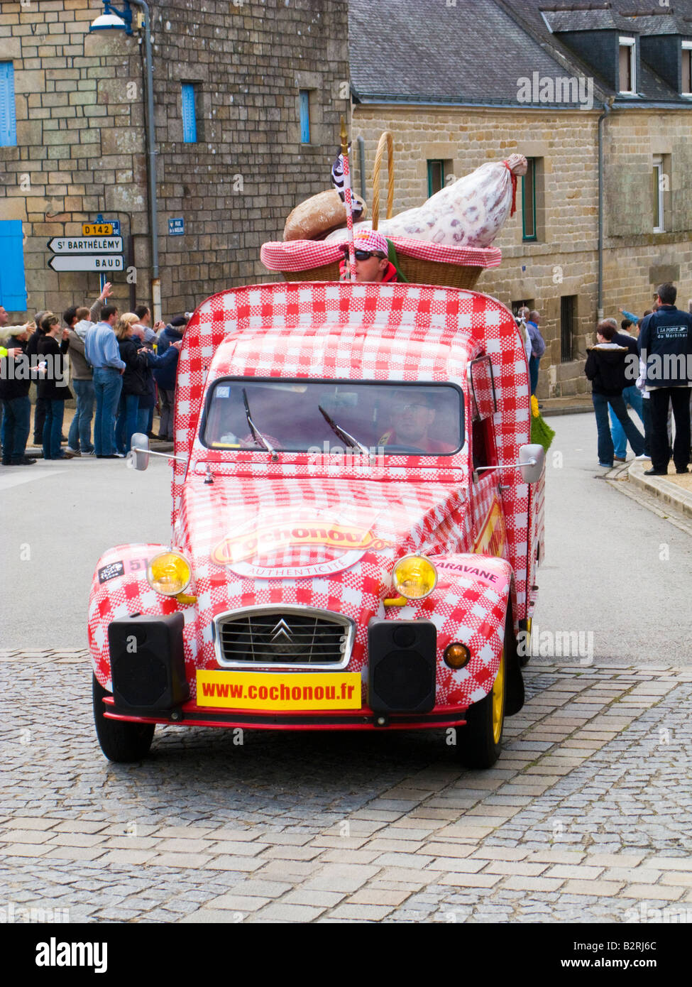 Tour De France 2008 Cochonou publicity caravan France Europe Stock Photo
