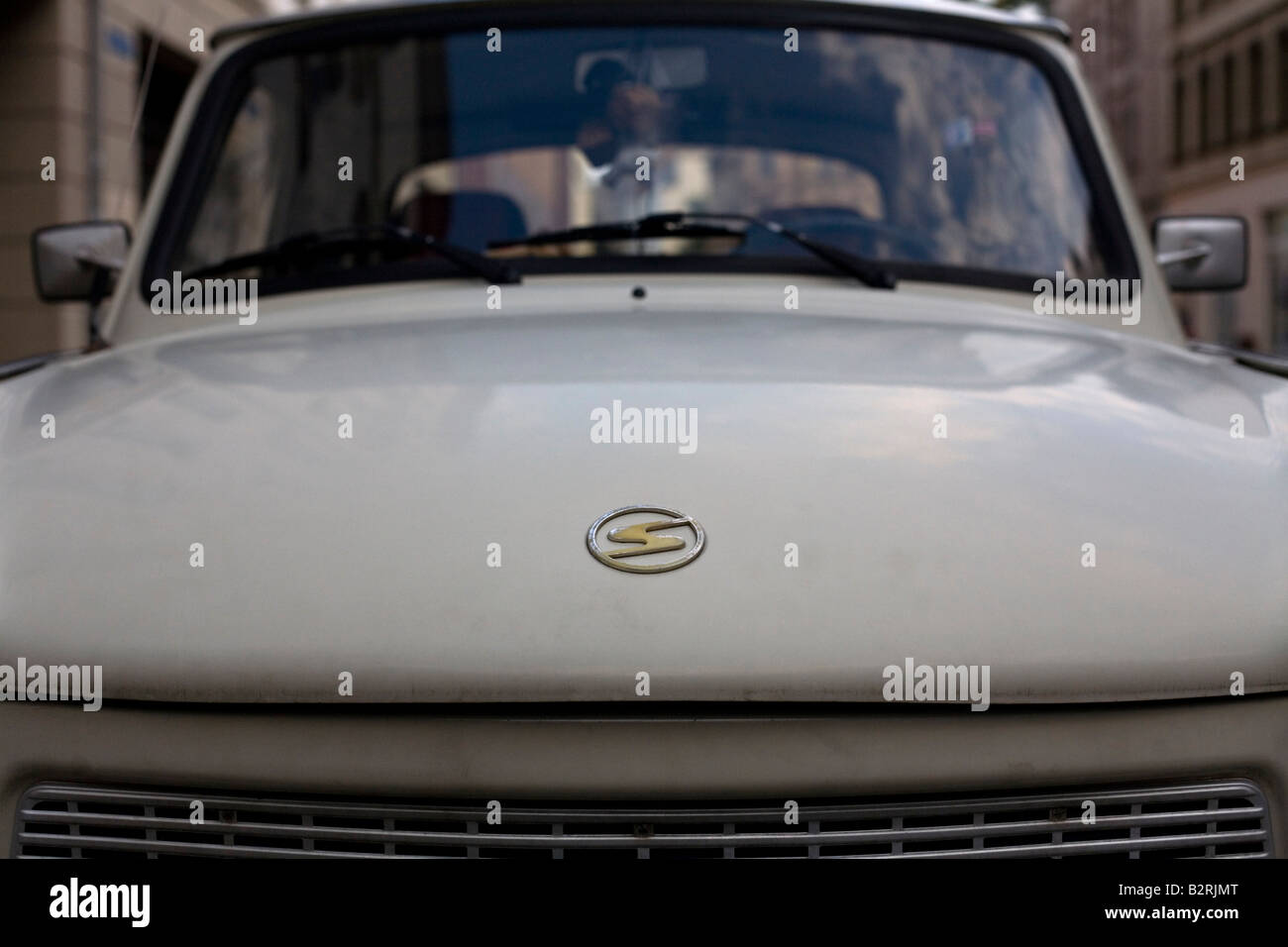 Front of a Trabant or 'Trabi,' the car made in the former East Germany. Stock Photo