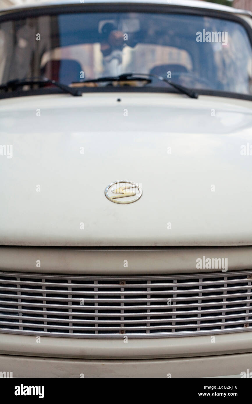 Front of a Trabant or 'Trabi,' the car made in the former East Germany. Stock Photo