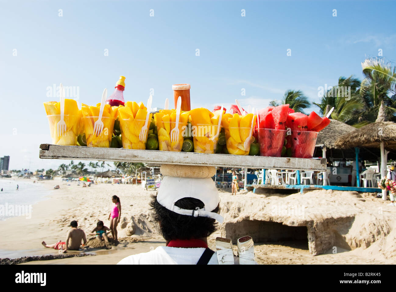 mazatlan malecon playa norte beach Stock Photo
