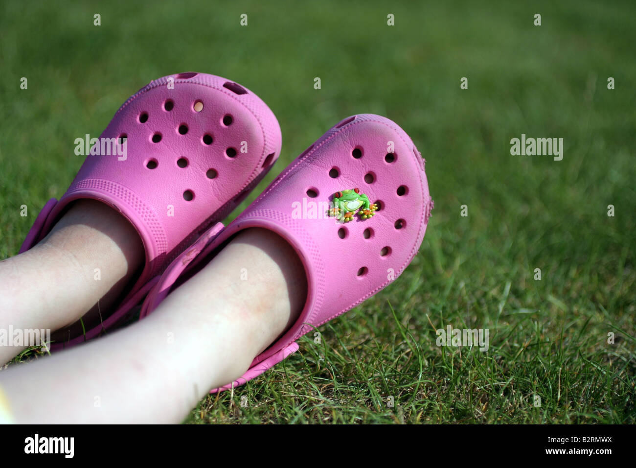 Pink Crocs shoes Stock Photo - Alamy