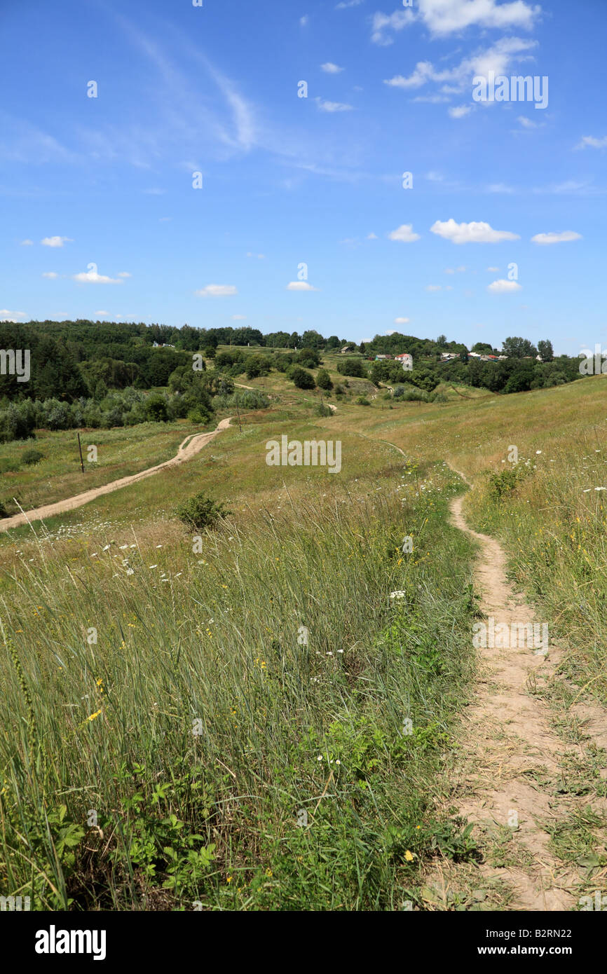 Rural landscape field village hi-res stock photography and images - Alamy