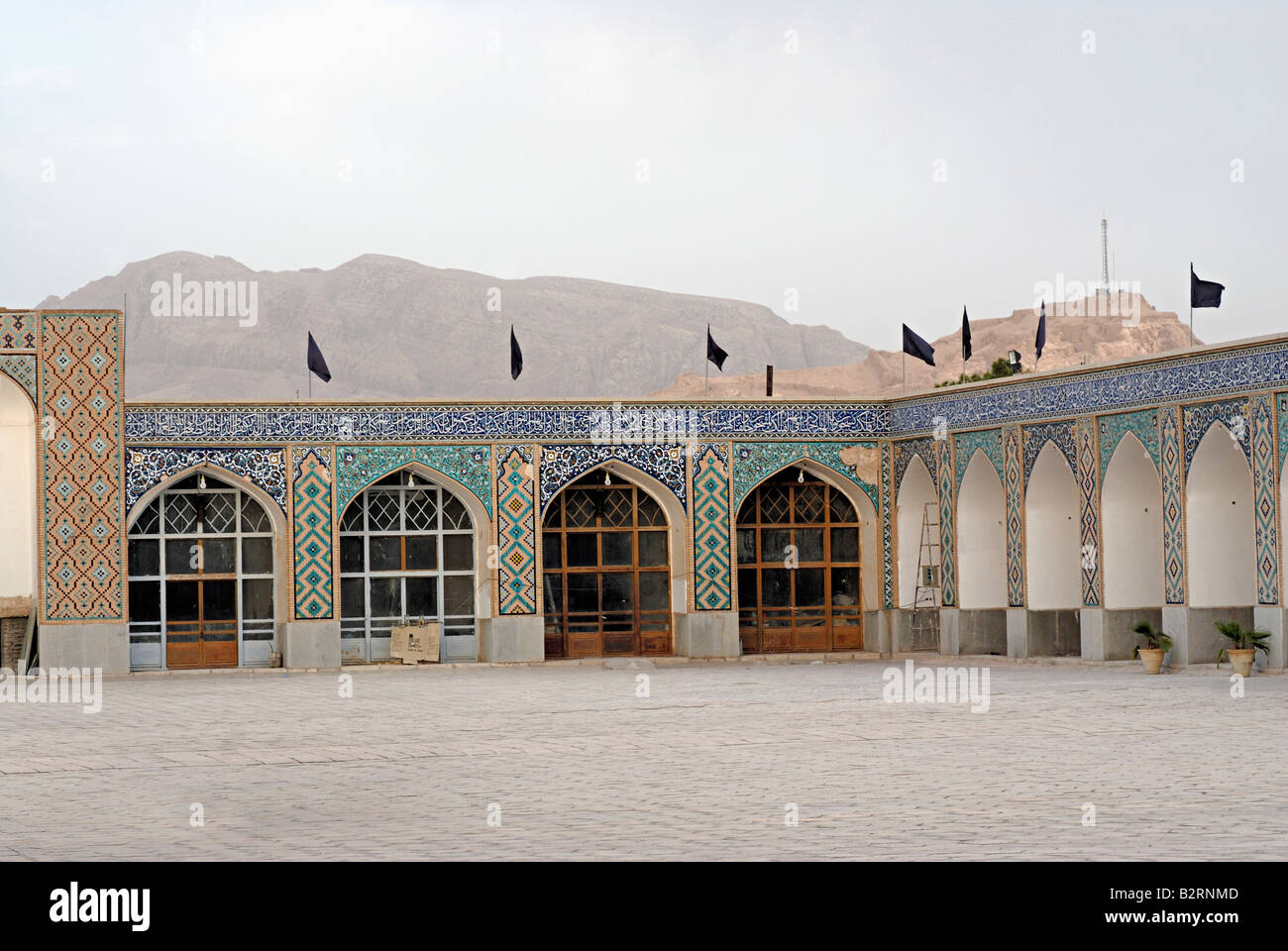 Iran - Kerman- Portion of Emam Mosque Stock Photo