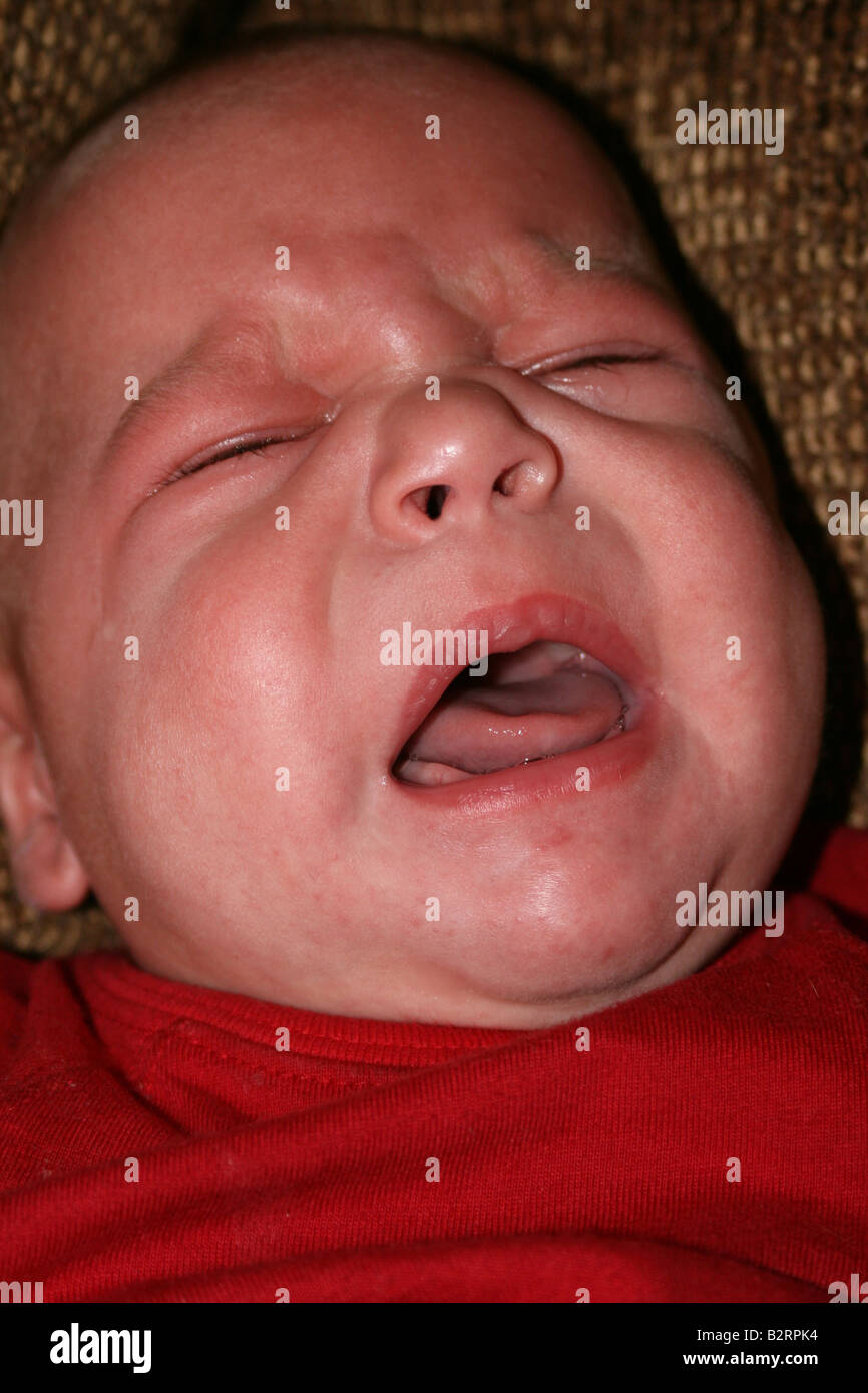 teething baby crying