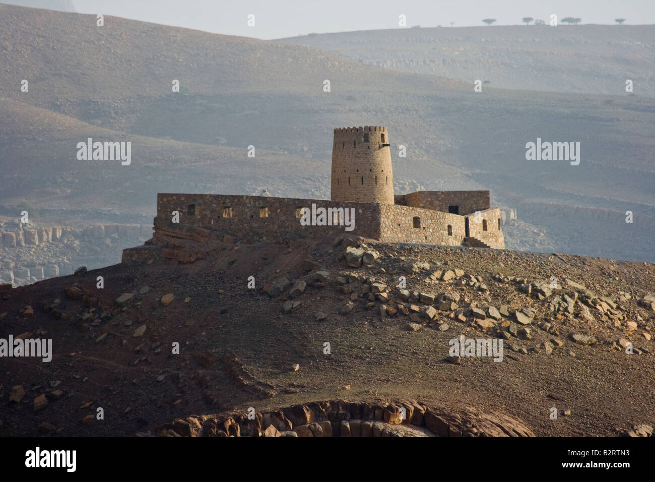 Bukha Fort on the Musandam Peninsula in Oman Stock Photo