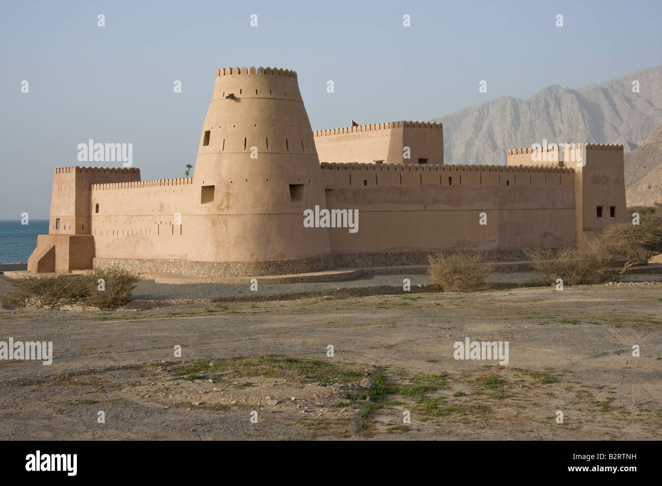 Bukha Fort on the Musandam Peninsula in Oman Stock Photo