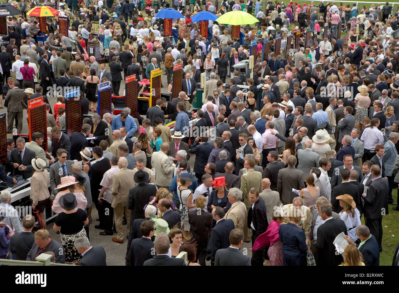 Ladies Day Newmarket Races UK July Stock Photo Alamy