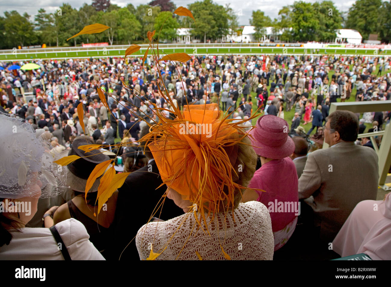 Ladies Day Newmarket Races UK July Stock Photo Alamy