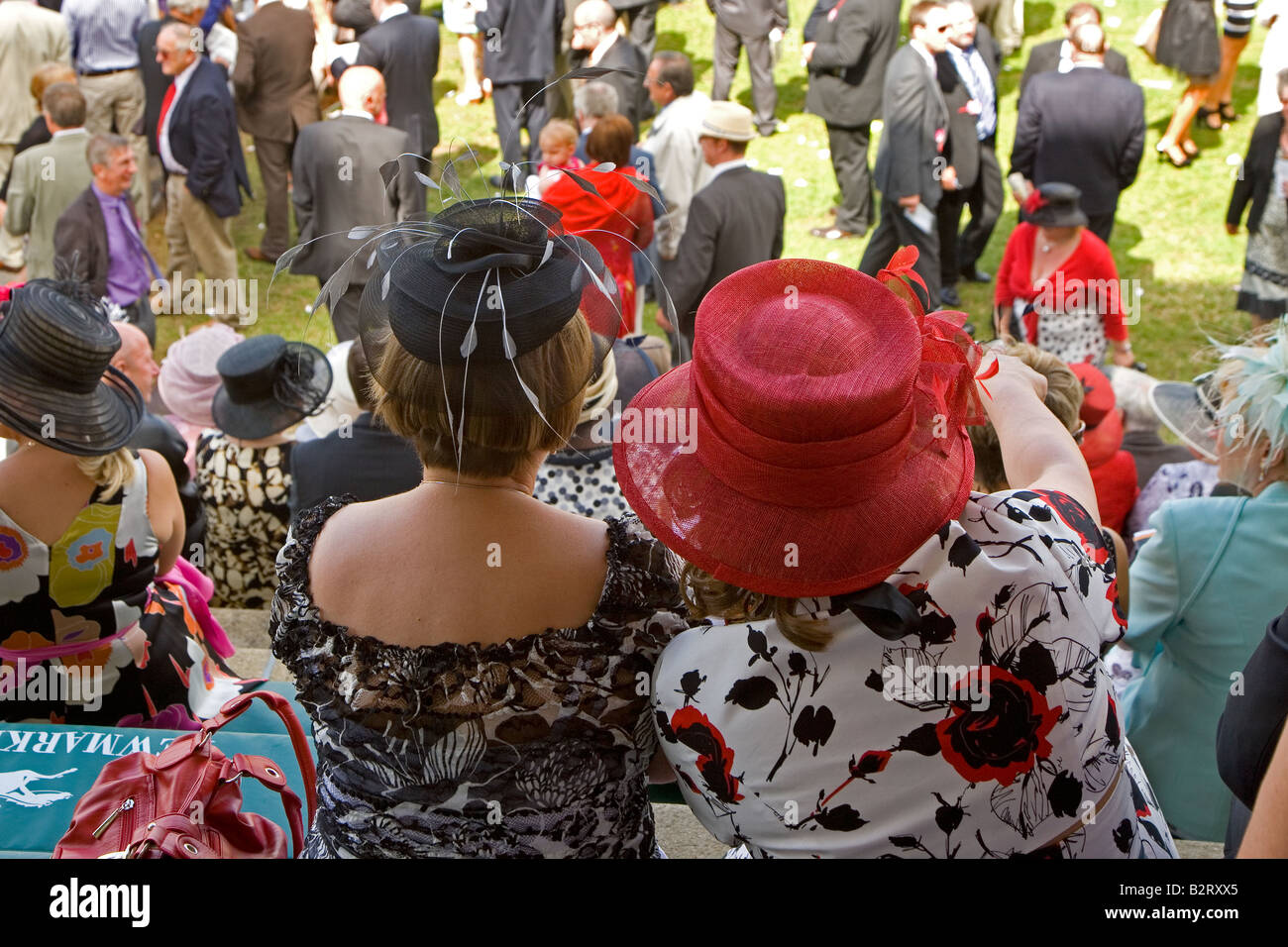 Ladies Day Newmarket Races UK July Stock Photo Alamy