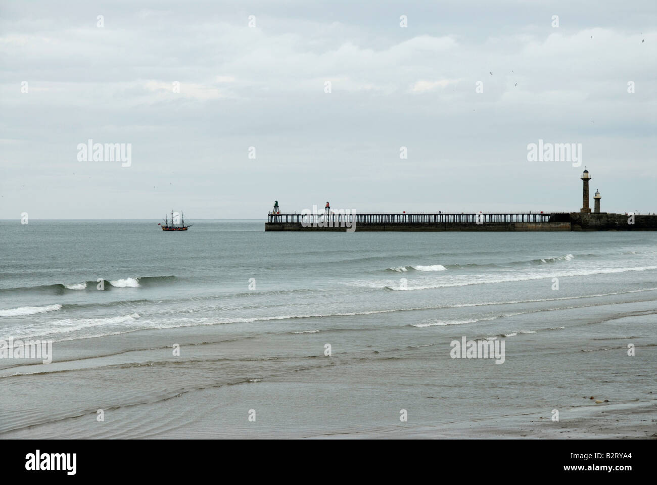 Whitby harbour Stock Photo