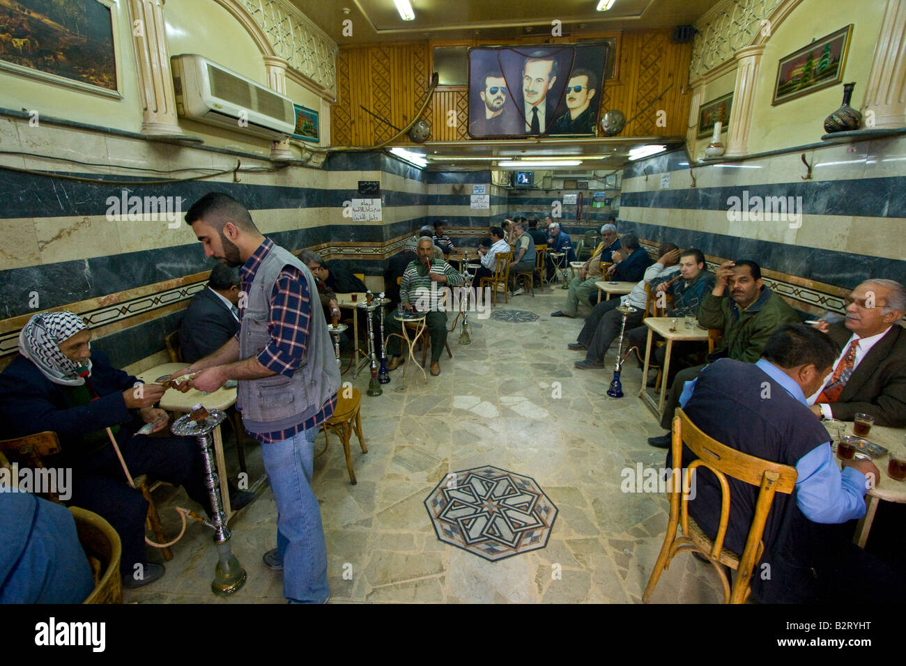 Teahouse in Damascus Syria Stock Photo