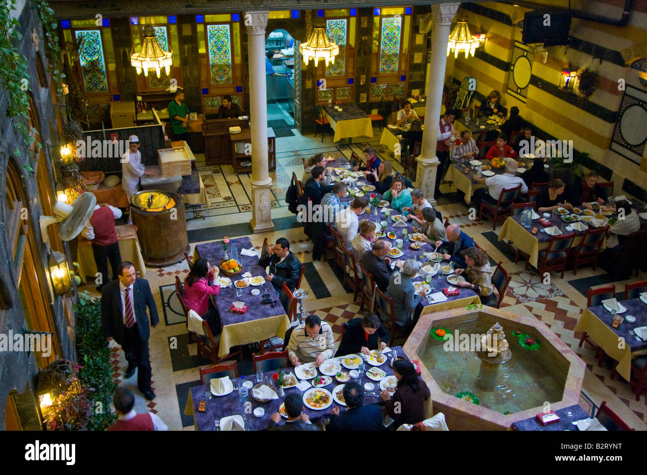 Bait Khawali House Turned Restaurant in the Old City in Damascus Syria