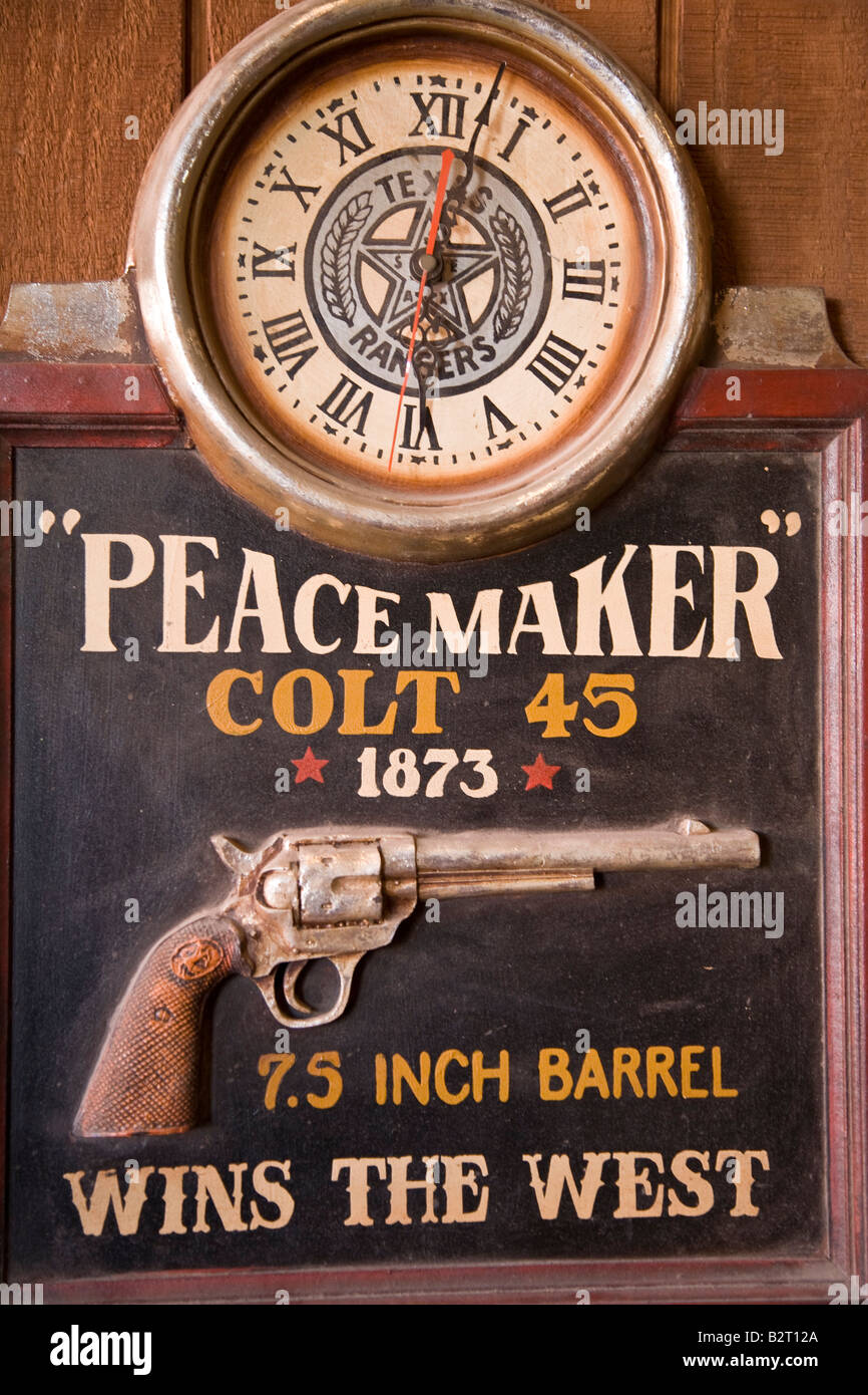 Advertisement selling colt 45 7.5 inch barrel Tombstone Stock Photo