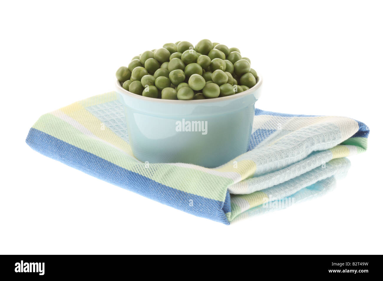 Fresh Healthy Raw Uncooked Green Garden Peas, With No People Isolated On White Stock Photo