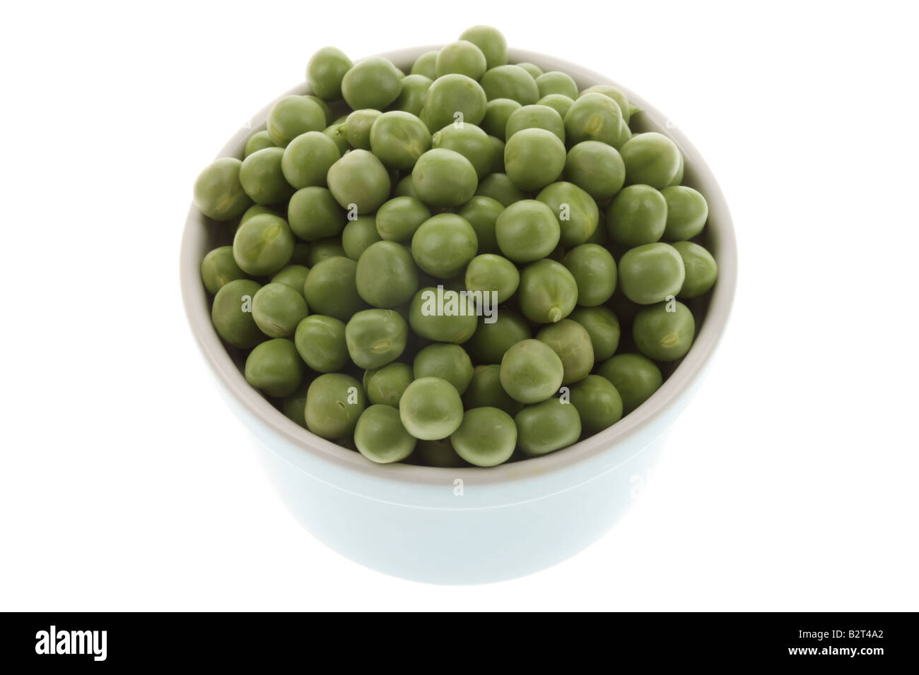 Fresh Healthy Raw Uncooked Green Garden Peas, With No People Isolated On White Stock Photo