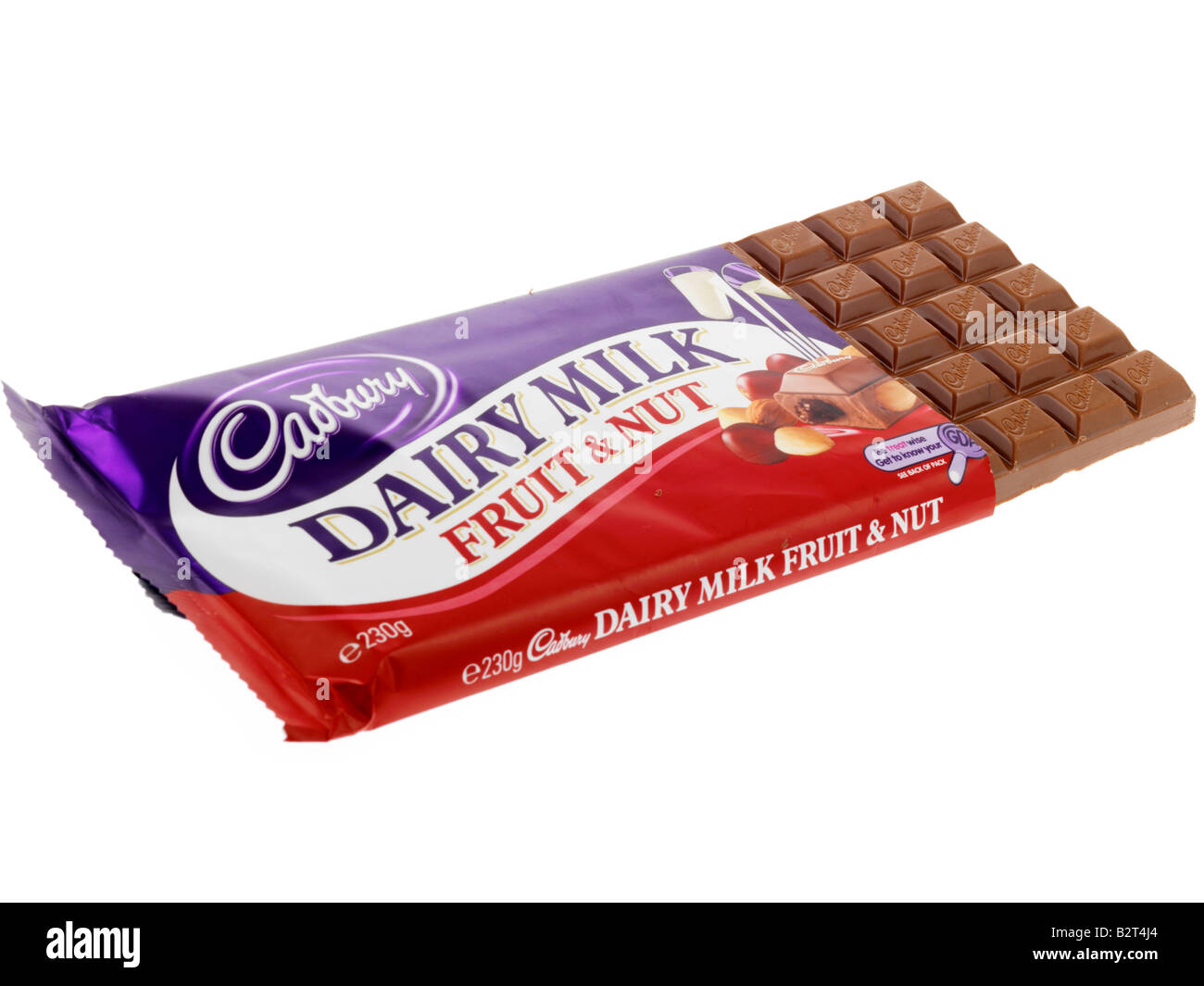 Cadburys Fruit and Nut Chocolate Bar Stock Photo Alamy