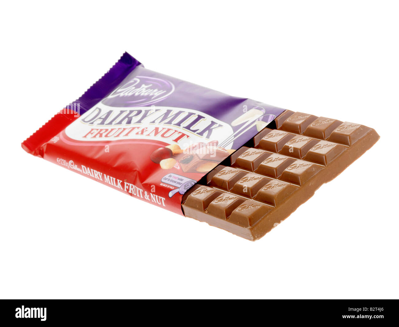 Cadburys Fruit and Nut Chocolate Bar Stock Photo Alamy