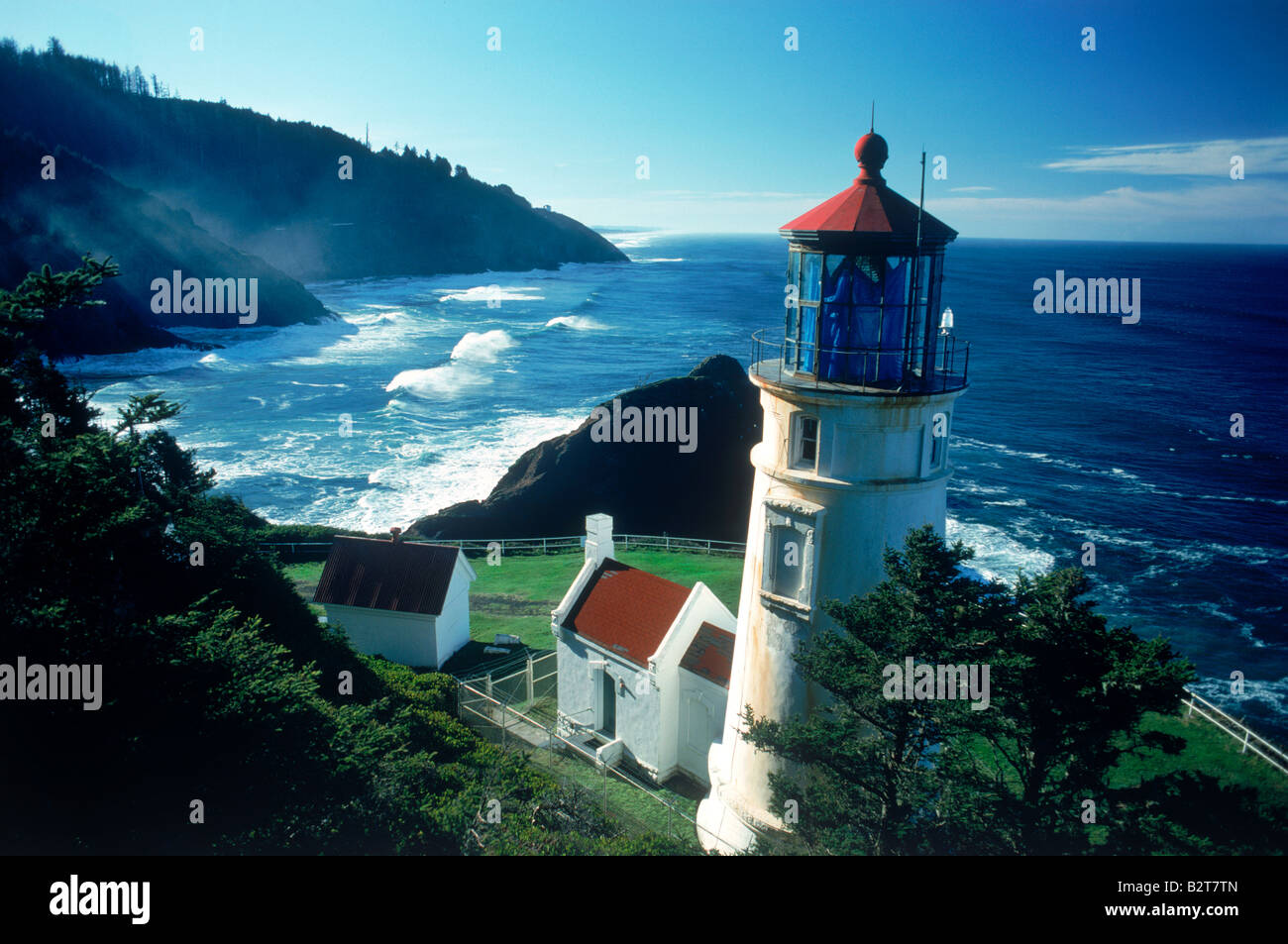 Heceta Head Lighthouse near Florence, Oregon USA Stock Photo
