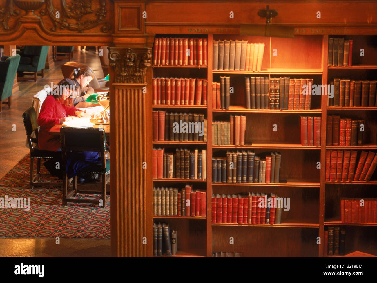 Two female students studying in Dartmouth College Library, an Ivy League  school in New Hampshire Stock Photo - Alamy