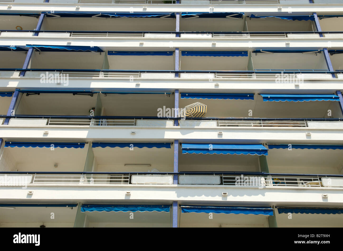 A block of holiday flats in the South of France Stock Photo Alamy