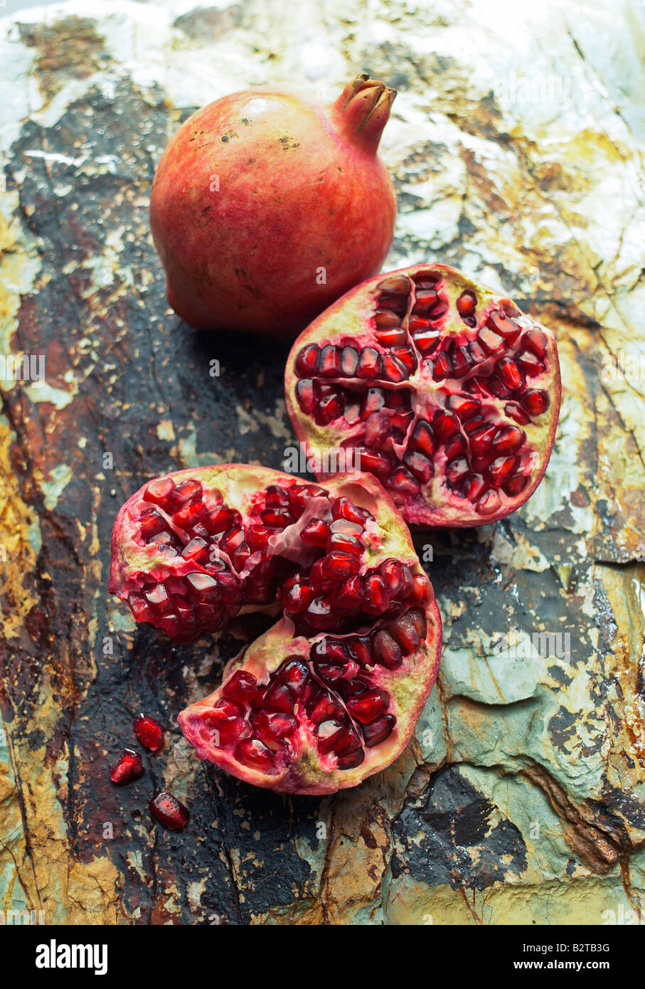 Pomegranate and seeds Stock Photo Alamy
