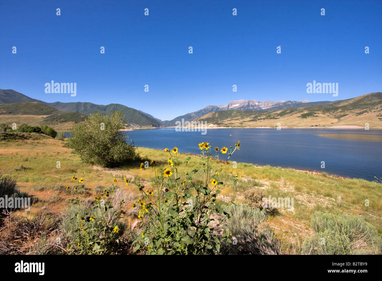Deer Creek Reservoir and State Park, Utah Stock Photo Alamy