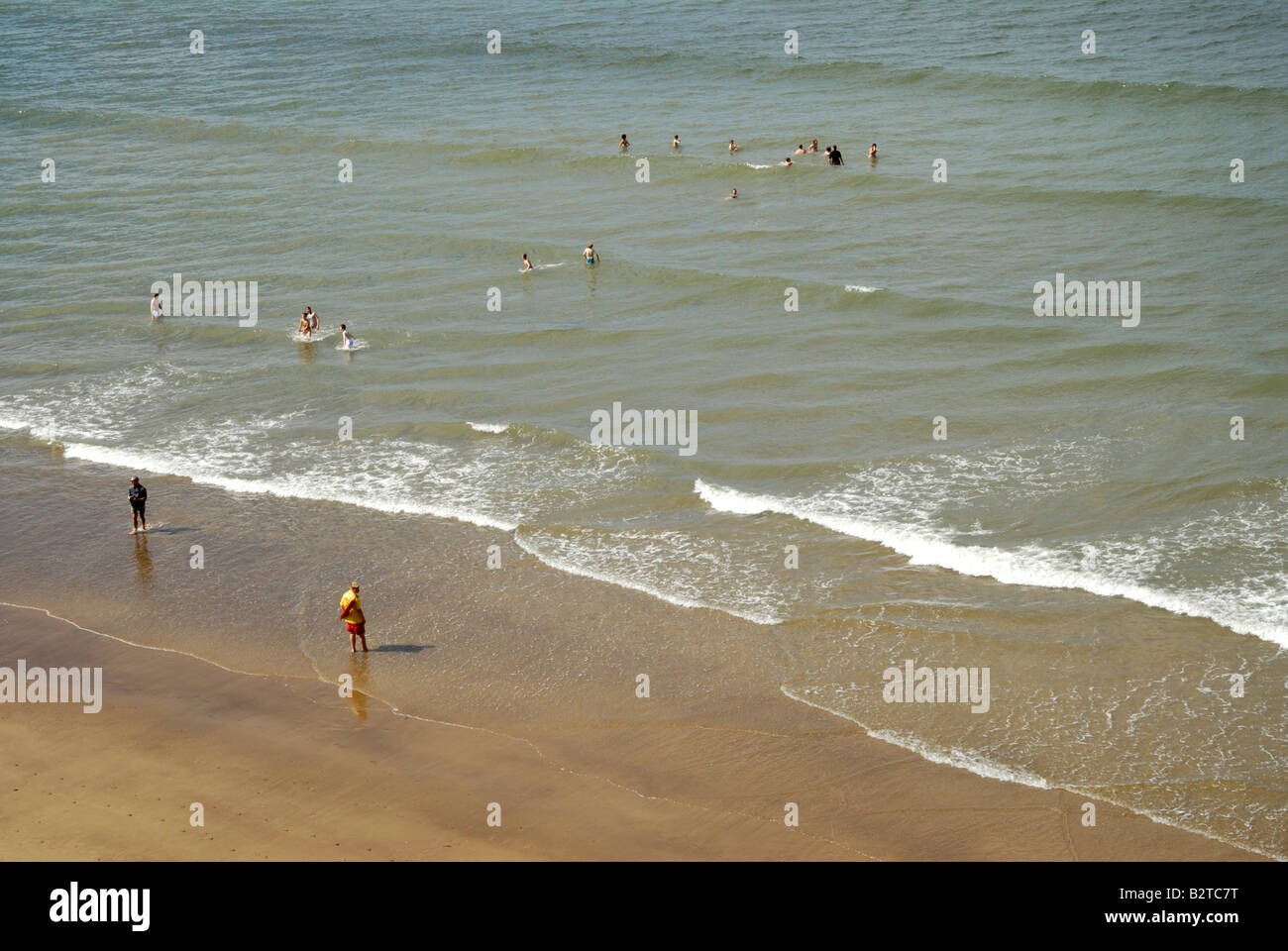 People Bathing Stock Photo