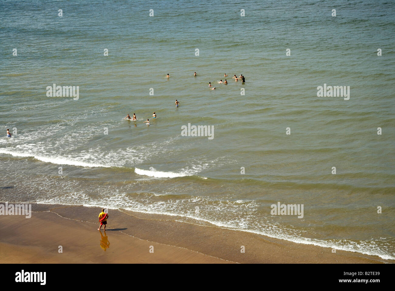 People Bathing Stock Photo