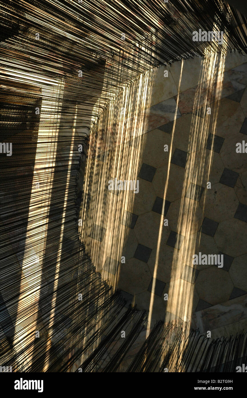 Shadows Of Arches With A Beaded Chain Mail Curtain In La Cartuja