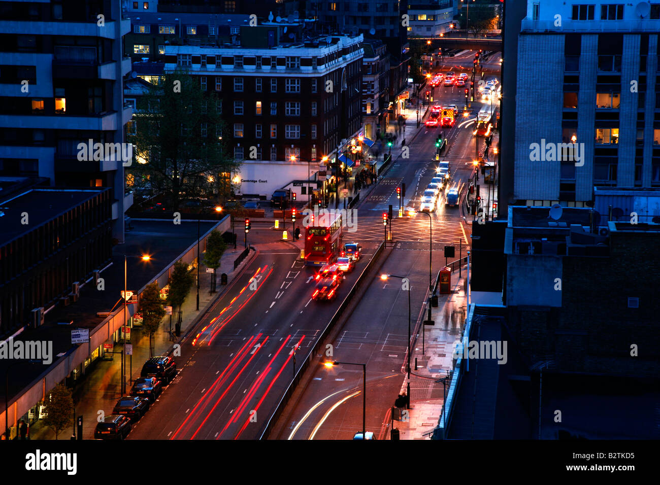 Traffic on Edgware Road, Marylebone, London Stock Photo Alamy