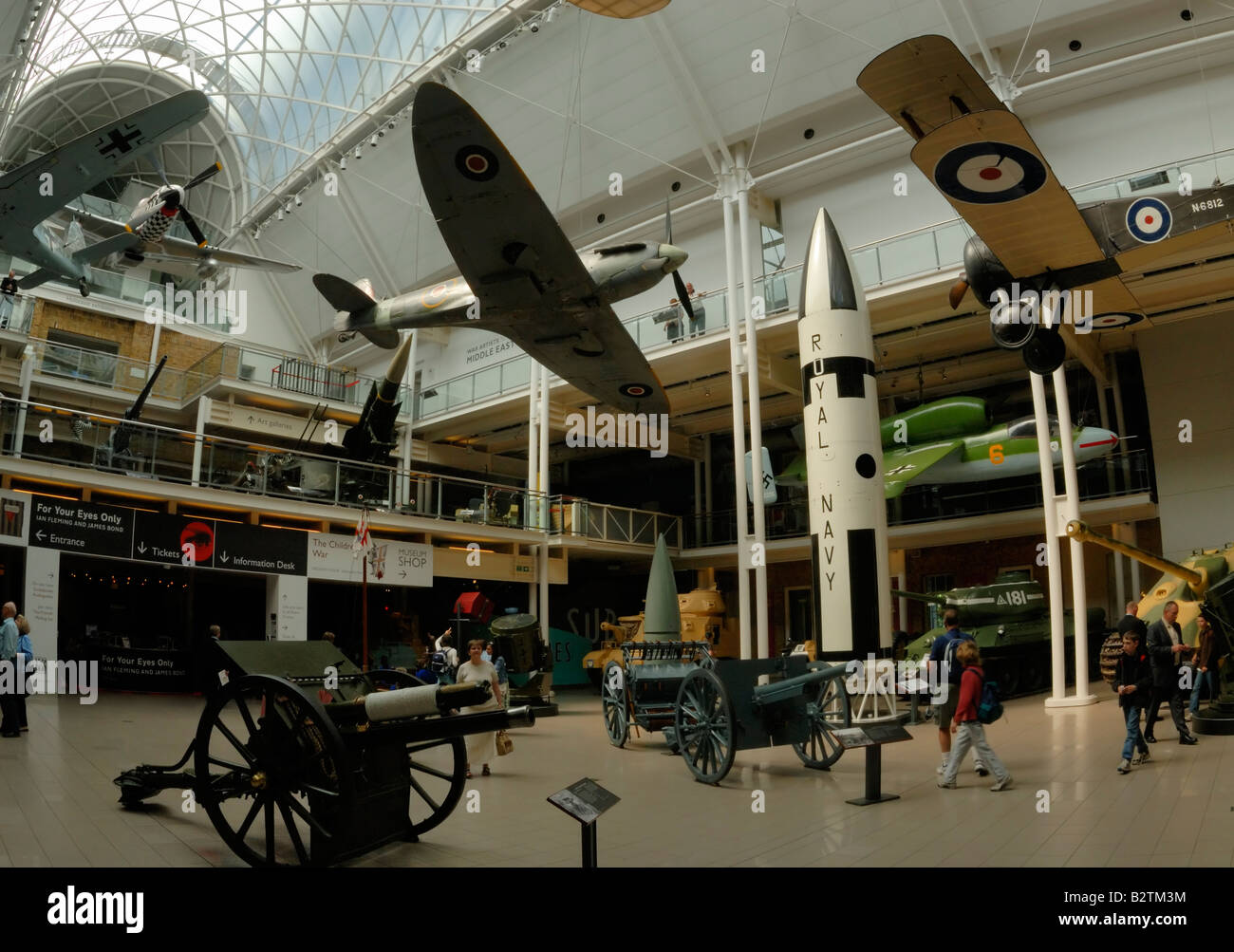 Imperial War Museum interior, London Stock Photo