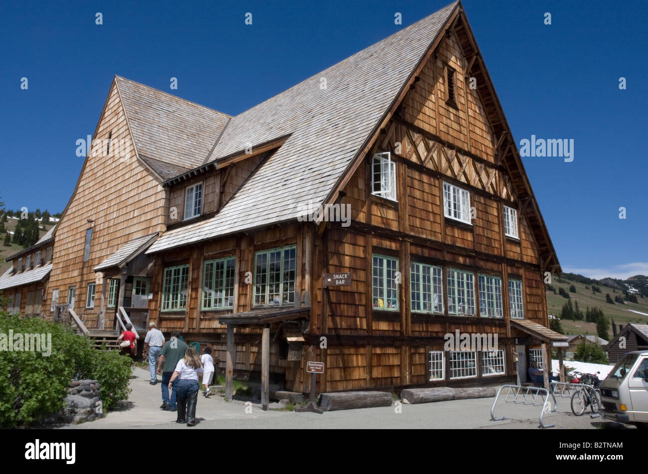 Sunrise shop and cafe Mount Rainier National Park Washington WA US USA