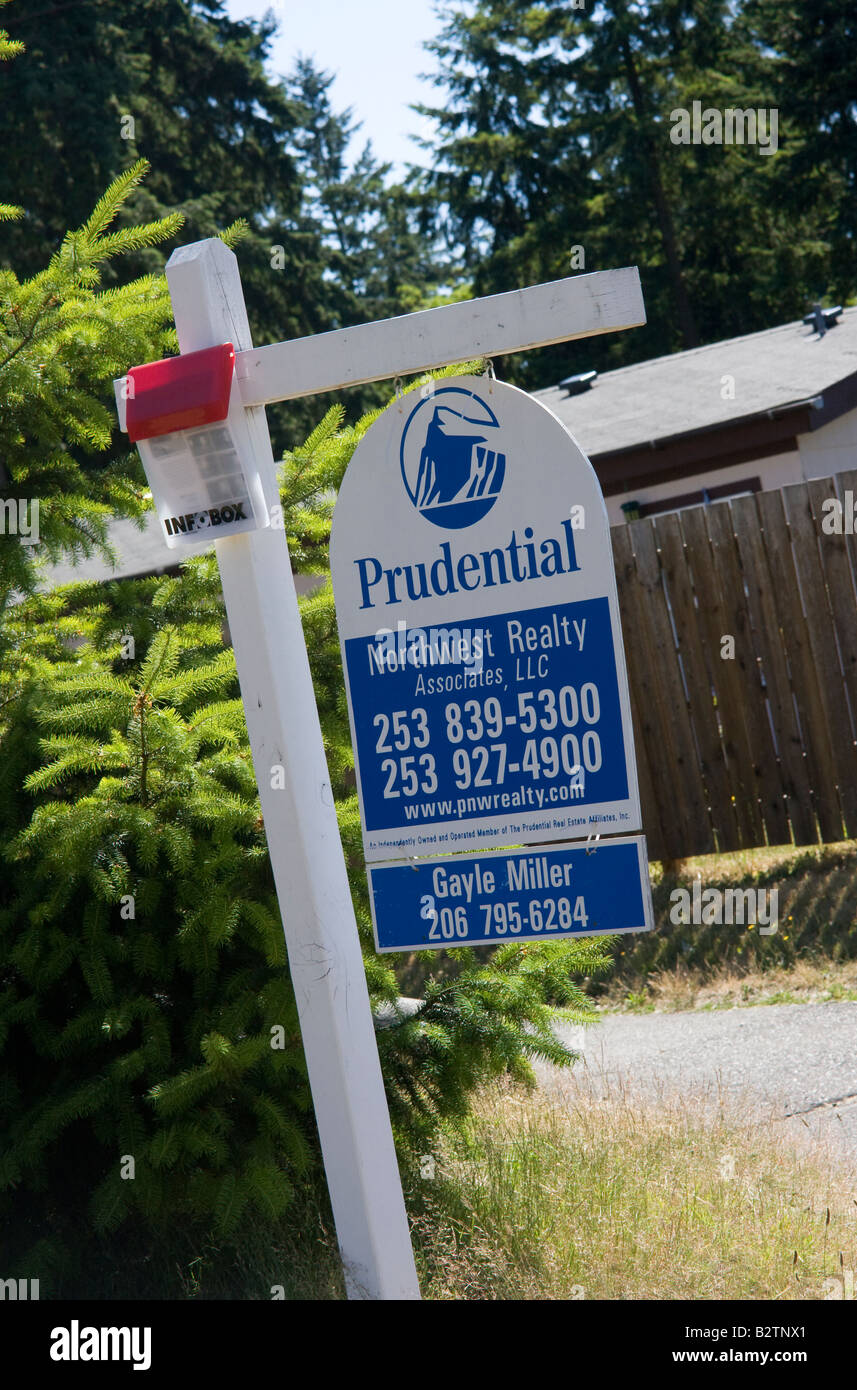 For Sale Realtor sign estate agents sign Federal Way WA USA Washington