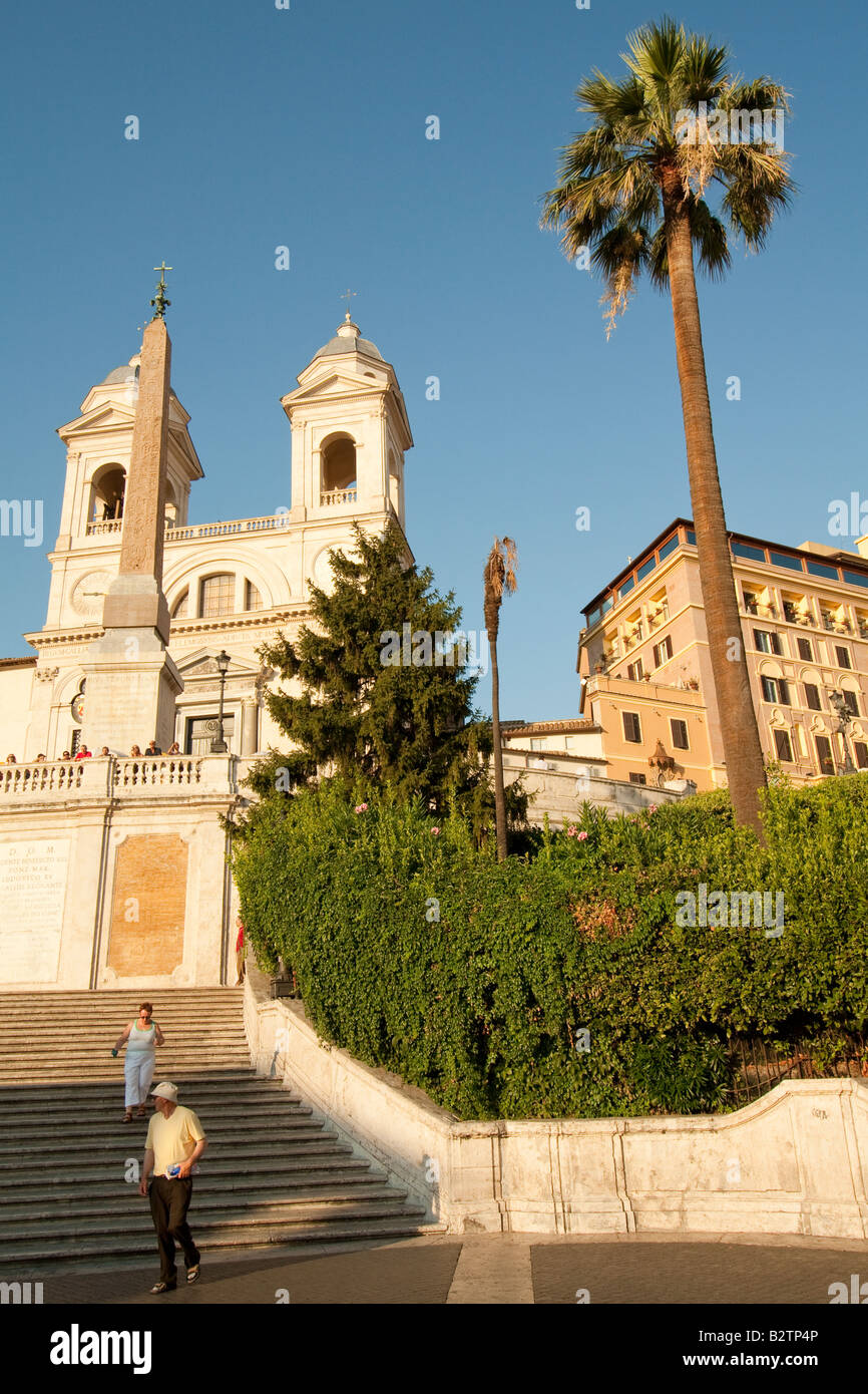 The Church of Trinità dei Monti, just restored to its original spledour ...
