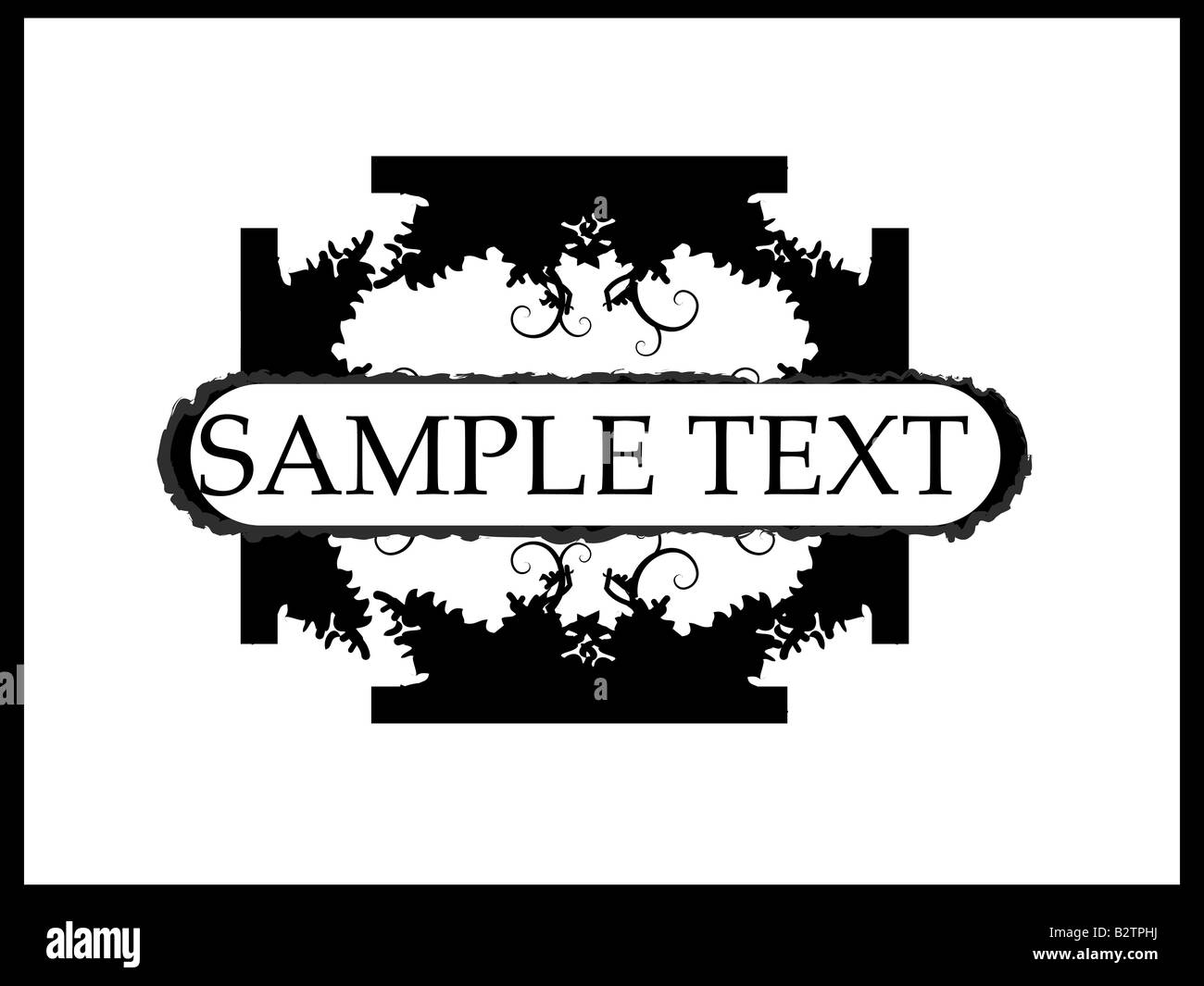 Text Tample Modern text effect template Black and White Stock Photos & Images - Alamy