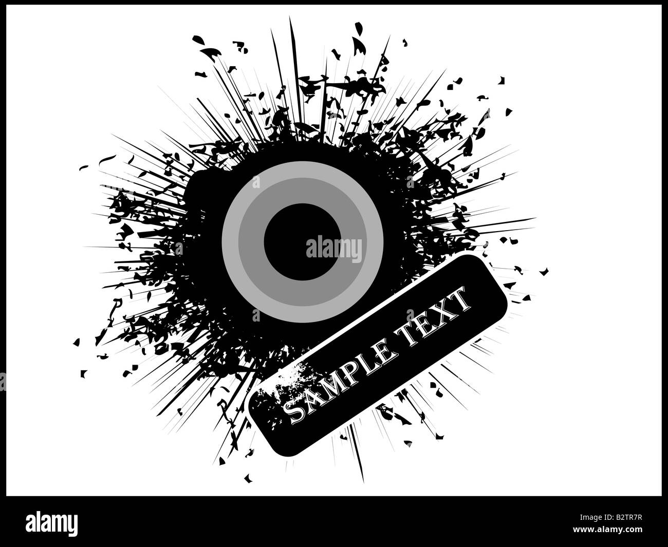 circle with sample text Stock Photo - Alamy