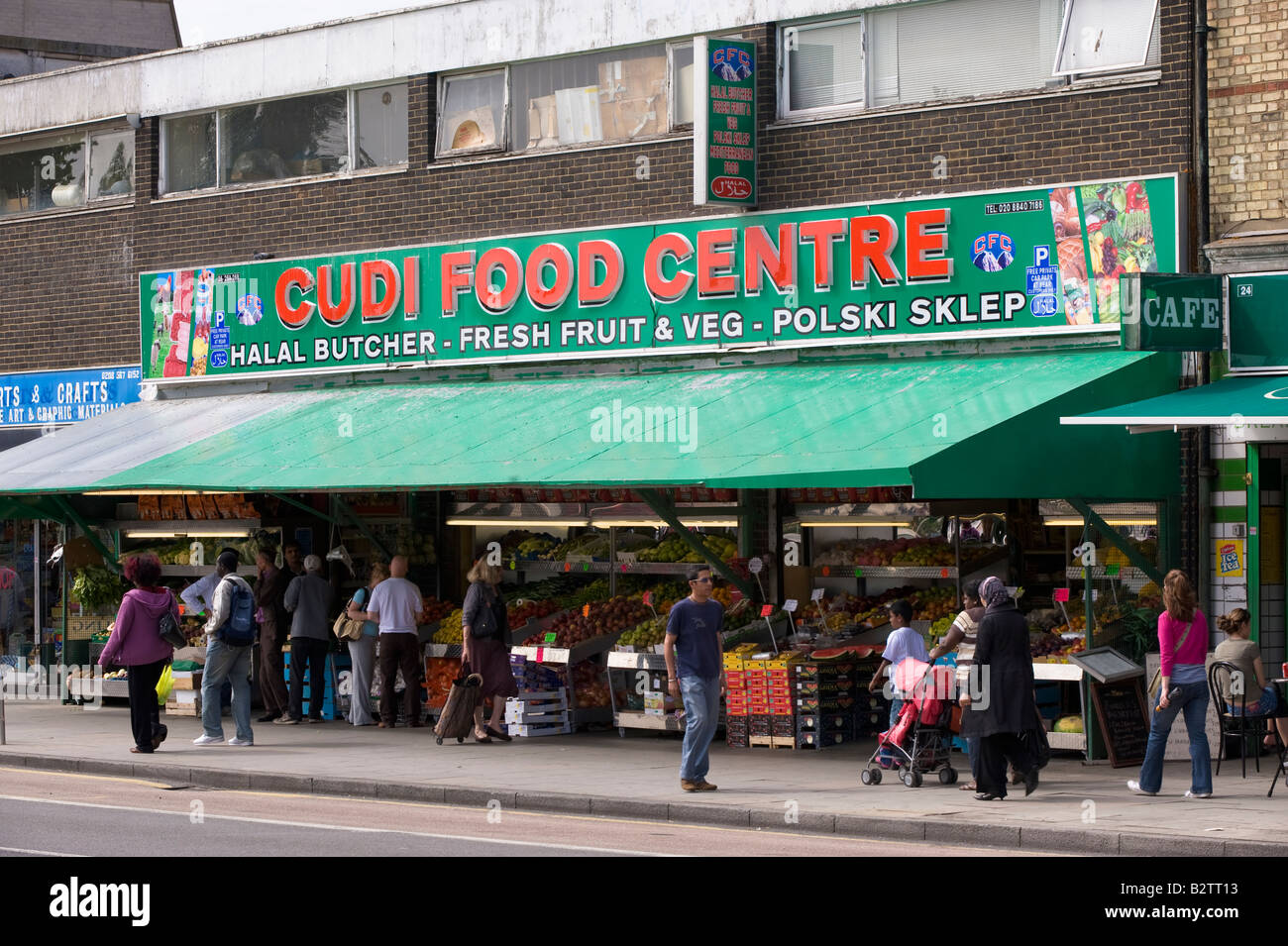 Grocery store in West Ealing selling Polish and Middle Eastern food W13 London United Kingdom Stock Photo