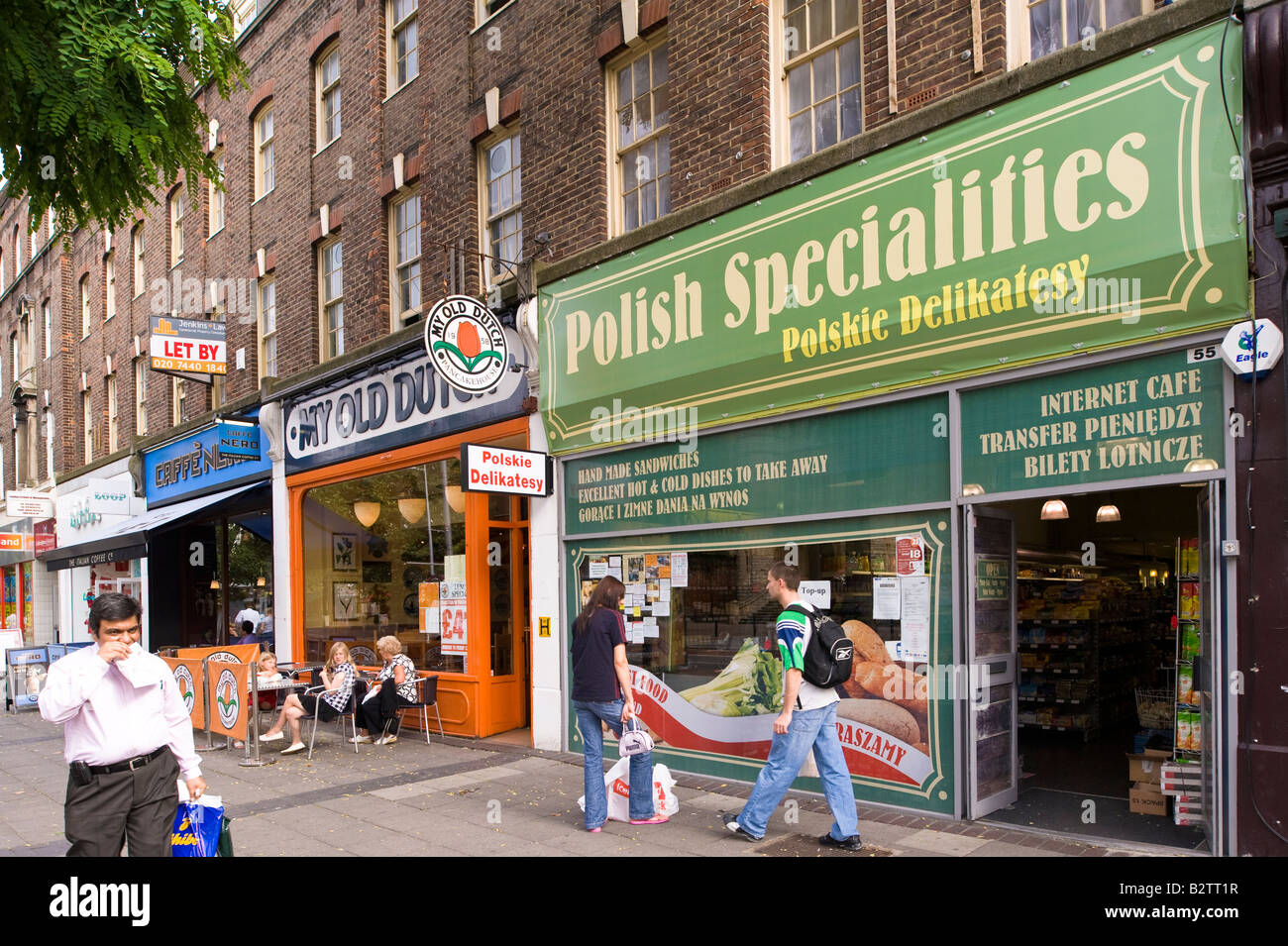 Shop selling Polish grocery in Ealing W5 London United Kingdom Stock Photo